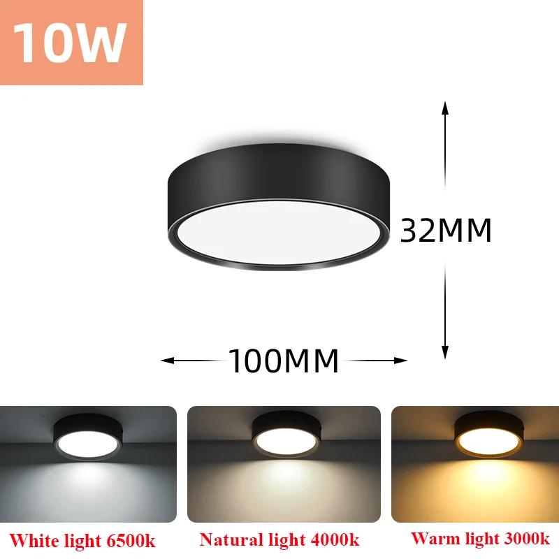 LED Downlights 220V Surface Mounted Panel Spot Lamp 5W 10W 15W 25W For Room Bedroom Living Room Aluminium Ceiling Lighting