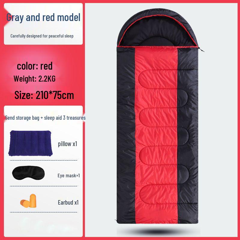 Vier-Jahreszeiten-Schlafsack für Erwachsene: Verdickt für Wärme, perfekt für Camping, Büro oder den Heimgebrauch