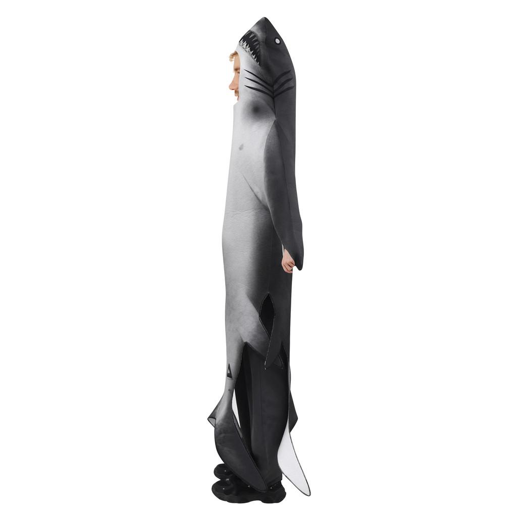 Shark Cosplay Costume For Adults And Kids Halloween Party Stage Performance With Polyester Fabric