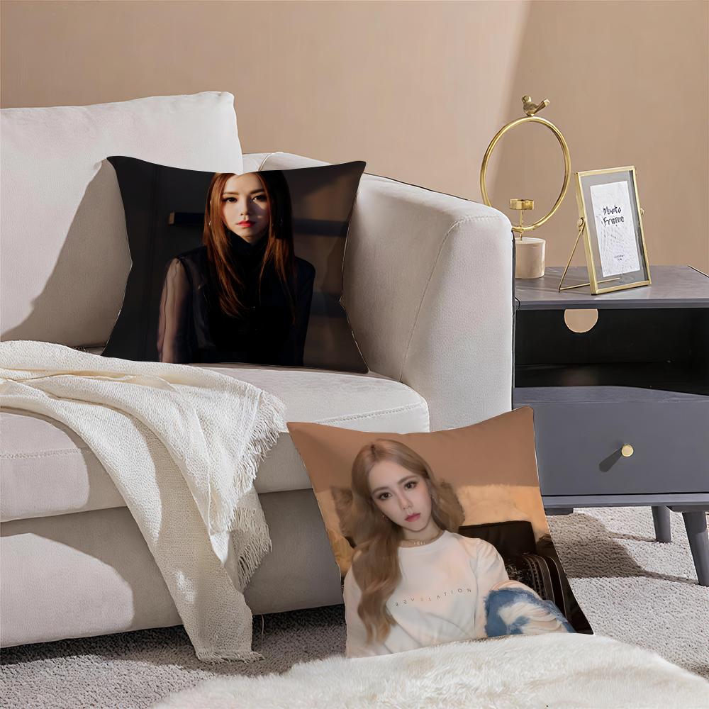 Popular fashion Chinese singer GGEM Cushion Cover Pillowcase Short Plush Invisible zipper Room Sofa Cushion Cover