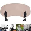 Motorcycle Windshield Screen Extension Meter Visor Windscreen Rain Protection Cold Weather Extension Clip-on Universal (Smoke)
