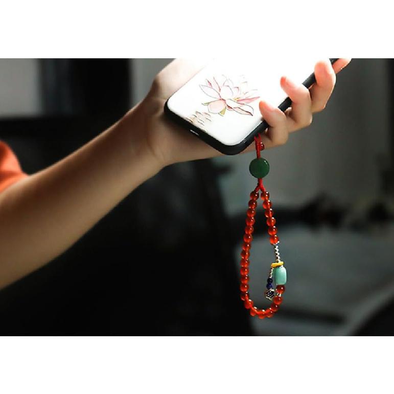 1Pc Vintage Hand Strap Phone Lanyard - Practical Wrist Grip for Phones and Cameras, Adjustable Size, Durable Material
