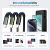 DFLASHS 3-Pack 3FT 60W Type C to Type C Nylon Braided USB C Fast Charging Cable for S23 Ultra/A14/S23/A54, iPhone 16/Pro Max, iPhone 15/Pro Max,