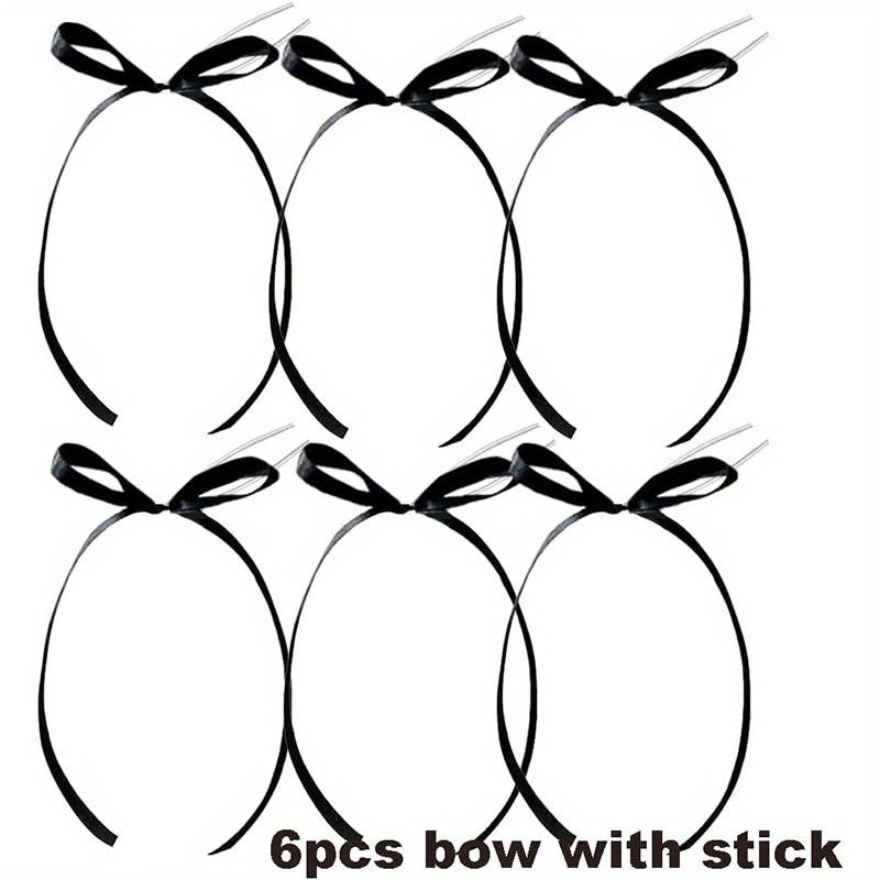 Kokette Vintage Tortenfigur – Schleife & Band mit Happy Birthday Schild, Schwarze Deko für Herztorten & Vintage Party-Torten