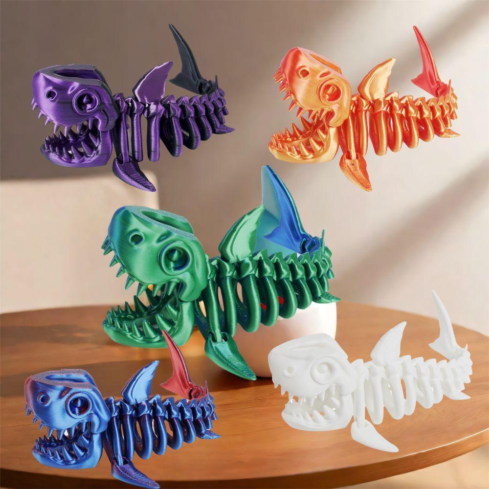 PLA Plastic 3D Printed Shark Model Multi-jointed Movable Action Model Shark Kids Gifts