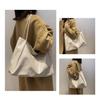 Lotte Lacca Lightweight Large Horizontal Tote Bag, PU Leather, for Men and Women, Large Capacity, A4B5 Capacity, Solid Color (Beige)