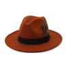 Gelbe Feder Fedoras Herren Fedora Hut Herren Panama Oberkappe Unisex Hut Militärfarbe Fedoras Hut mit breiter Krempe Kirchenhut Partyhut