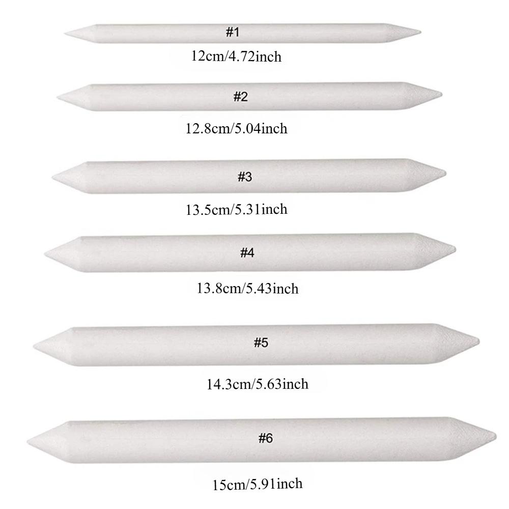 6/12pcs Blending Stumps Tortillions for Artists, Paper Blenders for Shading Blending, Essential Drawing Supplies & Sketch Tools