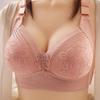 Large Jacquard Lace Sexy Converge Adjustable Large Chest Show Small No Steel Hoop Women's Text Bra