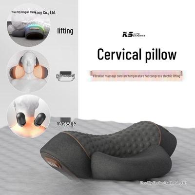 Cervical Spine Support Pillow with Heating Pad and Massage for Improved Sleep