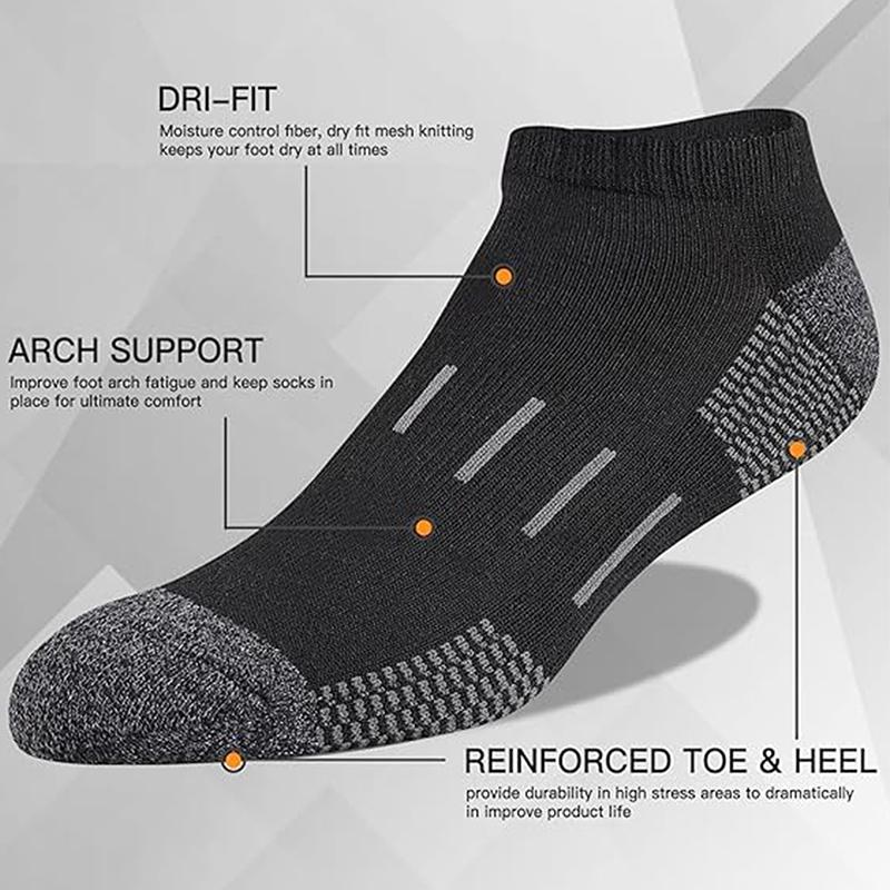12 Pairs/Lot Men Sport Socks Breathable Outdoor Running buffer thickenBasketball Socks Cotton Training Short Tube Socks For Men