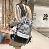Schoolbag Korean Version of High-value Backpack for Women's Simple and Versatile Large-capacity Mori Sweet Junior High School Students Lightweight 