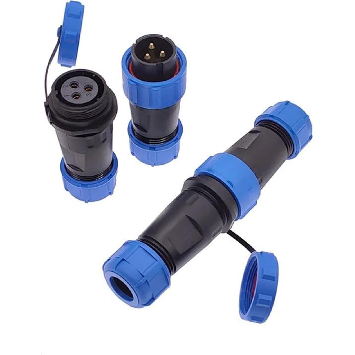 Welding SP21 Waterproof Connectors IP68 Aviation Plug Male Female 2pin 3pin 4pin Screw Connection (SL21-4D)