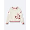 Winter Cartoon Harajuku Style Pullover Sweater Loose Fit Round Neck Knit Top Women