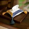 Ancient-Style Handmade Tassel Tissue Bag with Custom Color Block Design for Restaurants and Bathrooms