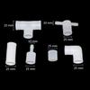 25mm Drinking Fountains Connector Chicken Automatic Waterer Joint Pipe Pigeon Chicken Nipple Water Drinker Pipe 10 Pcs