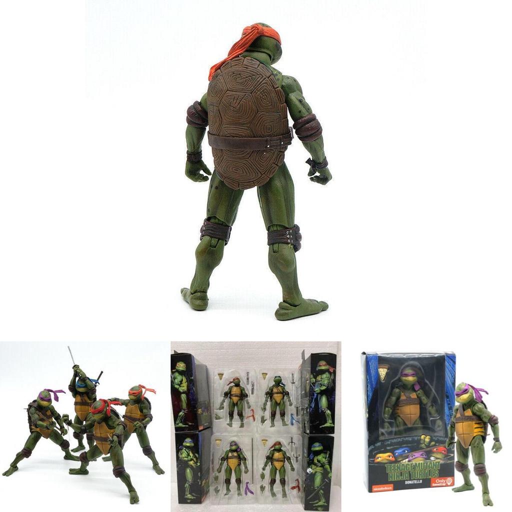 Tmnt 1990 Movie Action Figures Statue Model Toy 7" Neca