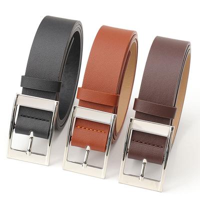 Premium Pin Buckle Women'S Belt Casual Style Student Belt Jeans Unisex Belt