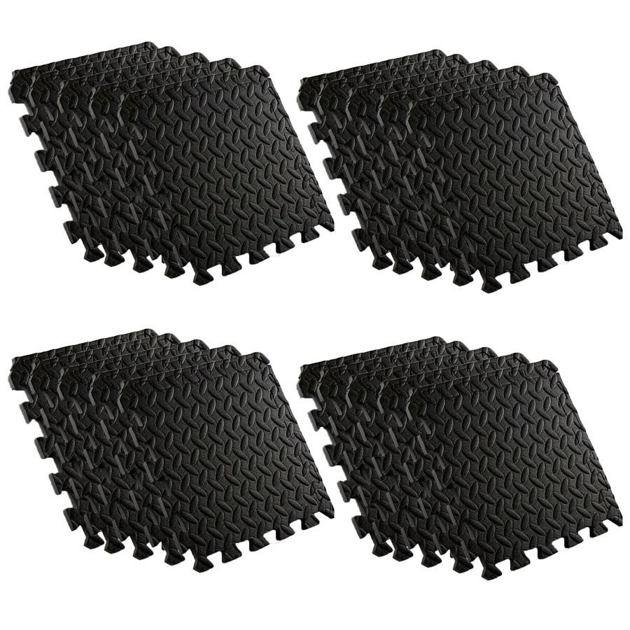 KUUJOJO Fitness with EVA Foam Interlocking Tiles for Mixed Martial Arts, Exercise, and Home Fitness Mats, Floor Liner.