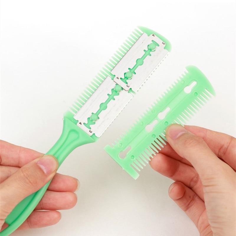 Haarschnitt-Styling-Friseurschere, Rasiermesser, magischer Klingenkamm, Friseur-Werkzeugsatz, 1 Stück, hochwertige doppelseitige Messer-Haarschere