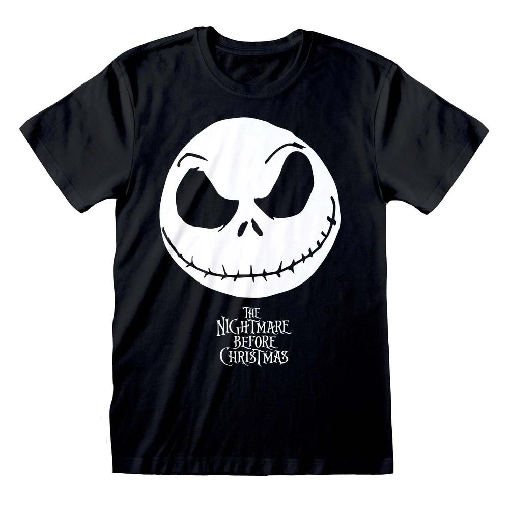 The Nightmare Before Christmas Jack Skellingtom Face TShirt M