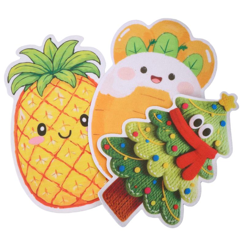 Cute Pineapple Xmas Tree Carrot Cat Scratcher Board Anti Scratch Cat Grinding Claw Toy Durable Anti Scratch Furniture Guard
