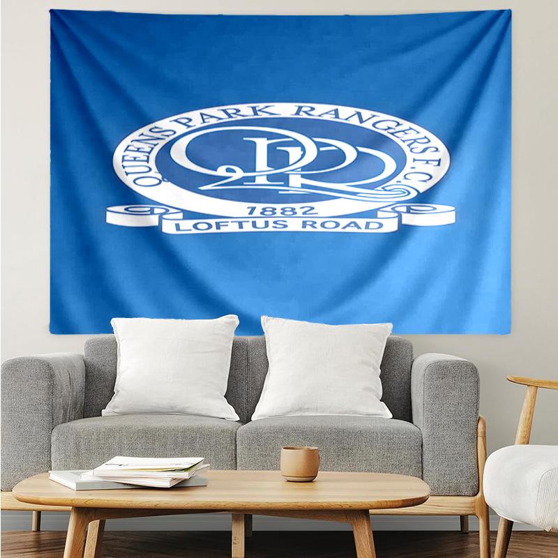 Queen's Park Rangers Crest Tapestry, Unique Design Tapestry, Suitable for Bedroom,Livingroom, Playroom,Heartwarming Fan Holiday Gifts