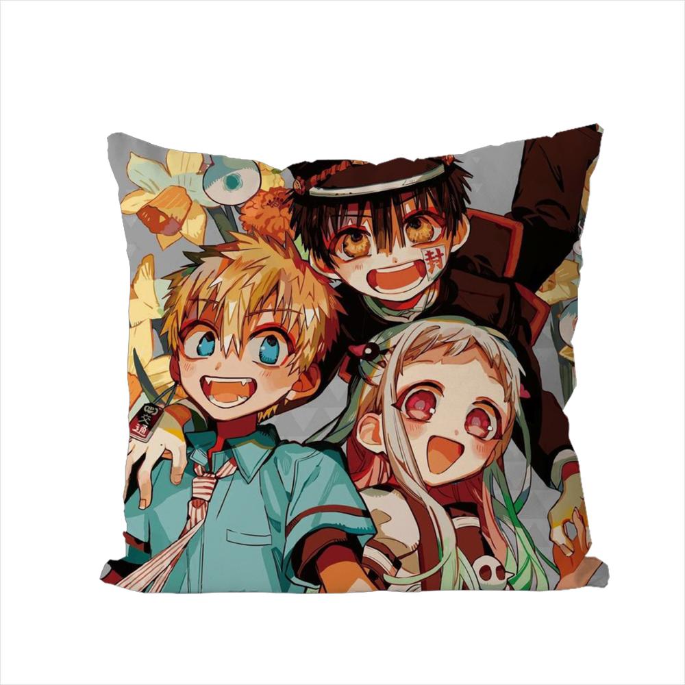Toiletbound HHanakokun Pillow Case For Car Sofa Decorative Home Doublesided Print Plush Square Throw Pillow Cushion Cover