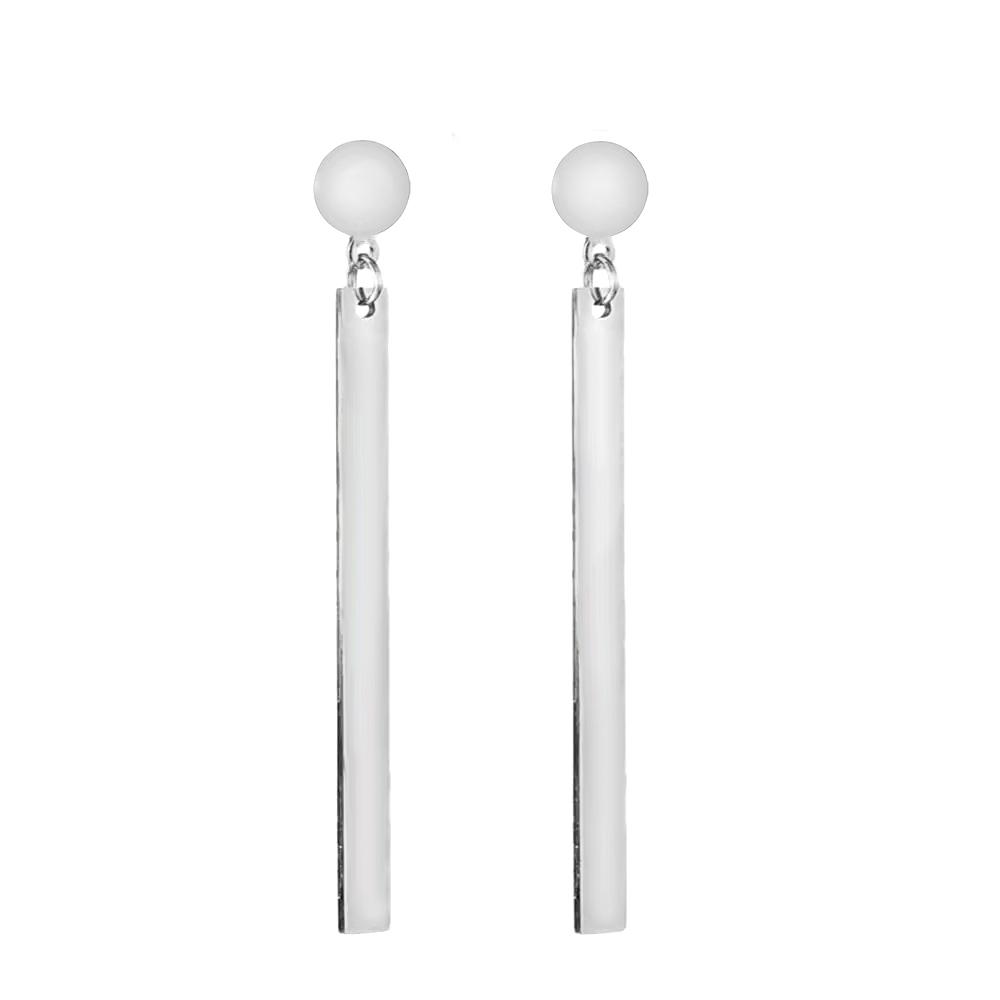 

New Fashion Minimalist Earrings Female Gold Silver Color Stainless Steel Geometry Charm Stud Earrings For Women Jewelry Gift