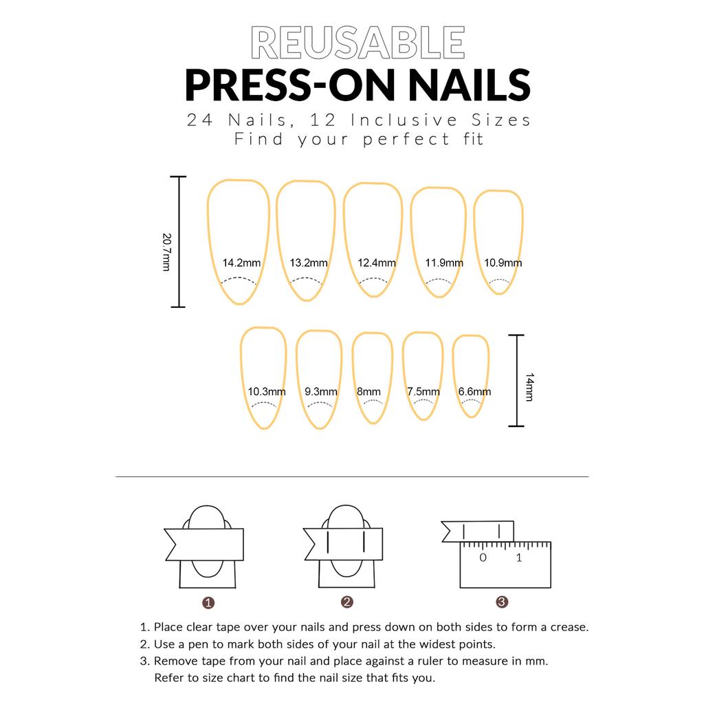 24Pcs Glossy Red Cat Eye Press On Nails, Almond Full Cover Wearable False Nails for Women