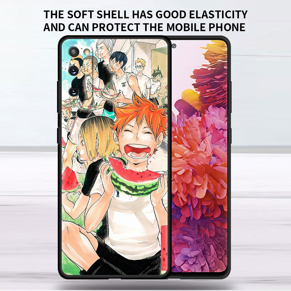 

Мягкий чехол для Samsung Galaxy Note 20 Ultra 10 Plus Lite A50 A70 A20 A40 A20e 9 8 A60 A10e Funda, чехол для телефона Haikyu!! Аниме оболочка Samsung Note 8