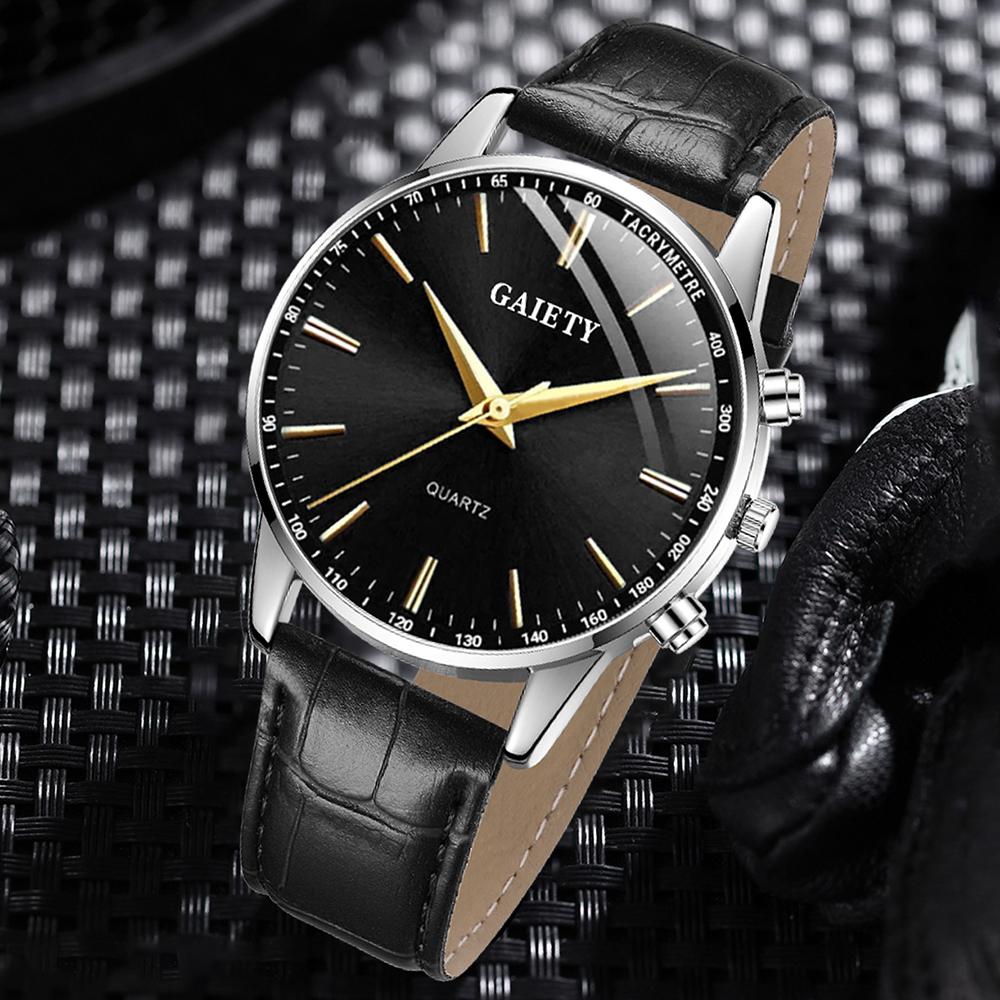 

1/2PCS Business Men s Watch Set Fashionable Retro Simple Round Dial Quartz Watch Set Suitable for Daily Clothing Matching чёрный