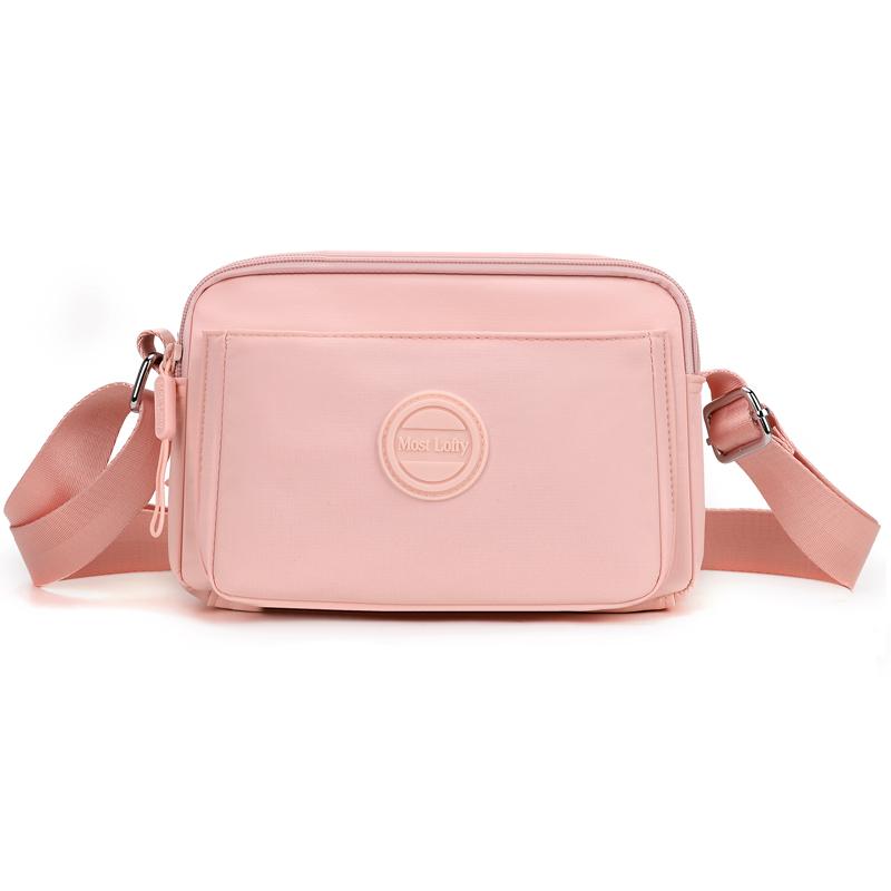 Women's Lightweight Nylon Bag Shoulder Bag Solid Color Mother Bag Crossbody Bag