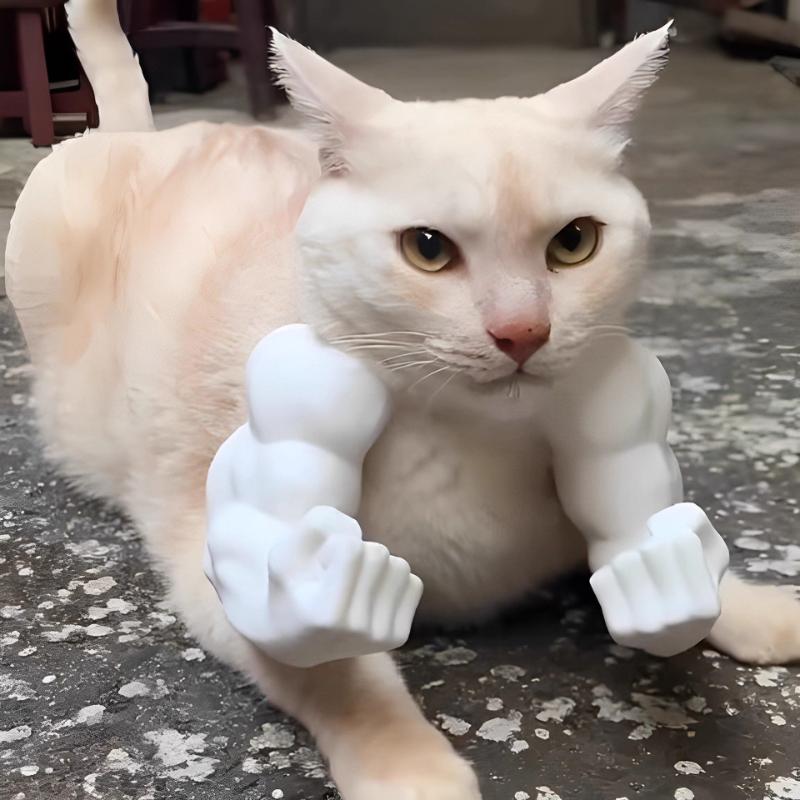 Arm Cat Muscle Arm Decoration Cat Muscle Arm Decoration