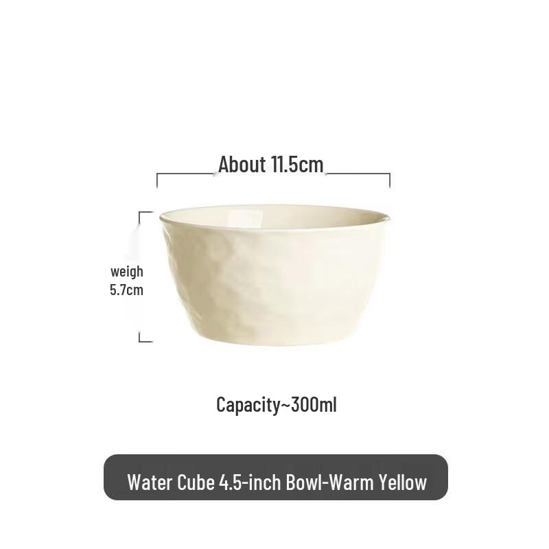 ZISIZ Water Cube Cream Style Bowl Set