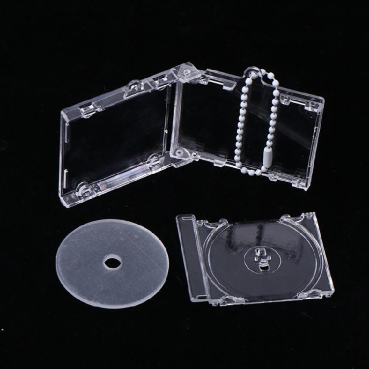 Disc Album Pendant Keychain Blank Disc Box Keychain Suitable For Keychain Backpack Pendant Chain Disc Acrylic Keychain