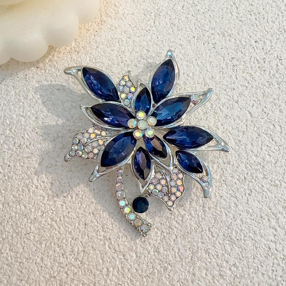 High-End Pearl & Rhinestone Butterfly Brooch for Women's Fashion Suits and Scarves