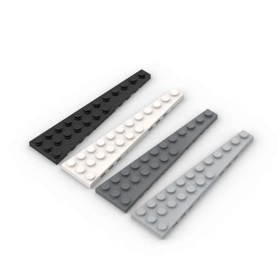 MOC 10PCS 47397 Wedge 12x3 Left Building Blocks Plate Board Brick Particle Puzzle Educational DIY Toys Children Birthday Gifts