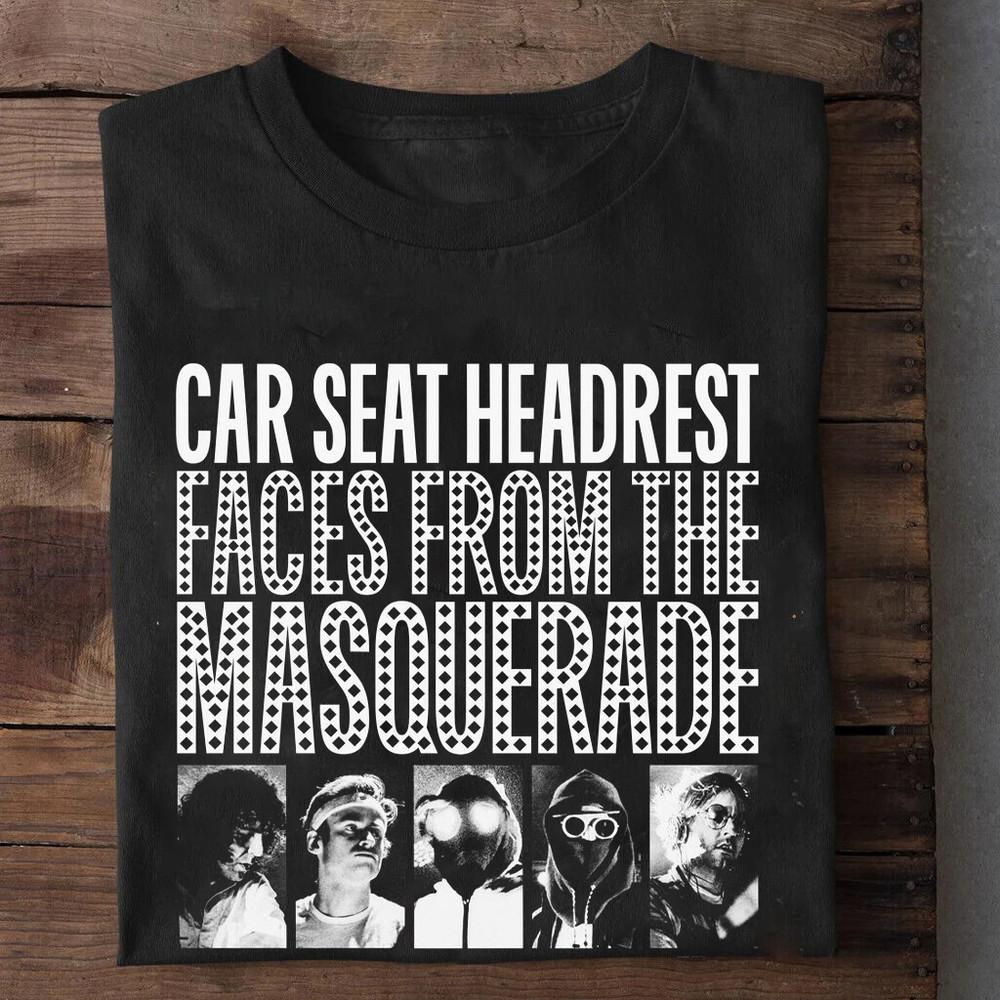 

NEW Car Seat Headrest Faces From The Masquerade All Size Black Shirt BT44 Unisex T-Shirt XL