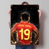 Lamine Yamal Football Art Tinplate Poster Customized Wall Art Vintage Metal Signs Retro Tin Plaque for Bedroom Decorations House