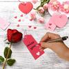100 Pcs Tags Valentine Gift Tags Heart Cutouts Shaped Kraft Paper Tags With 300 Feet String For Valentine's Day Mother's Day Wedding Party