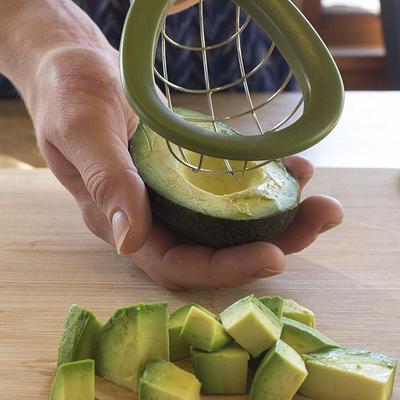 Avocadoschneider aus Edelstahl, Schneidewerkzeug, Obsttrenner, Küchenhelfer