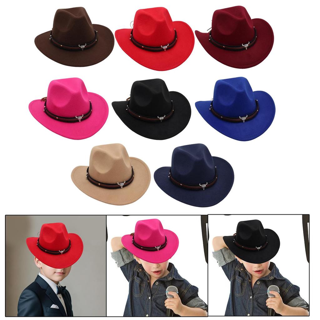Western Cowboy Hat Travel Casual Boys Girls Decorative Dress Up Fishing Fancy