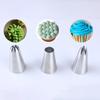 6-Piece Commonly Used Piping Nozzle Set Medium-Sized Cookie & Cream Icing Nozzles 304 Stainless Steel Baking Tools