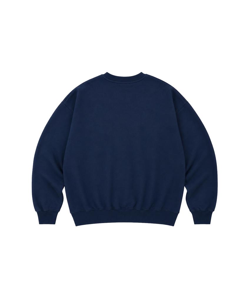 Biepeuobi New Logo Hanja Print Sweatshirt Navy