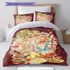 Alice Wonderland Dream Bedding Quilt Set Quilt Cover Pillowcase Home Decoration Birthday Gift (1 * Duvet Cover + 2 * Pillowcase, Without Core)