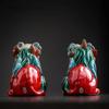1PCS Ceramic Animal Ornaments Chinese Feng Shui Home Furnishings Car Interior Living Room Entrance Accessories Premium Gifts