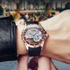 AILANG New Watch Automatic Mechanical Watch Hollow Men's Watch Silicone Tape Watch