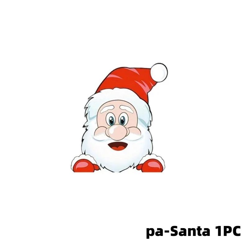 

Christmas car stickers, cute Santa Claus and reindeer window stickers for vehicle holiday decoration.Christmas car sticker