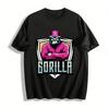 Cool Trendy Gorilla Print Casual Top For Men And Women Pure Cotton T-shirt